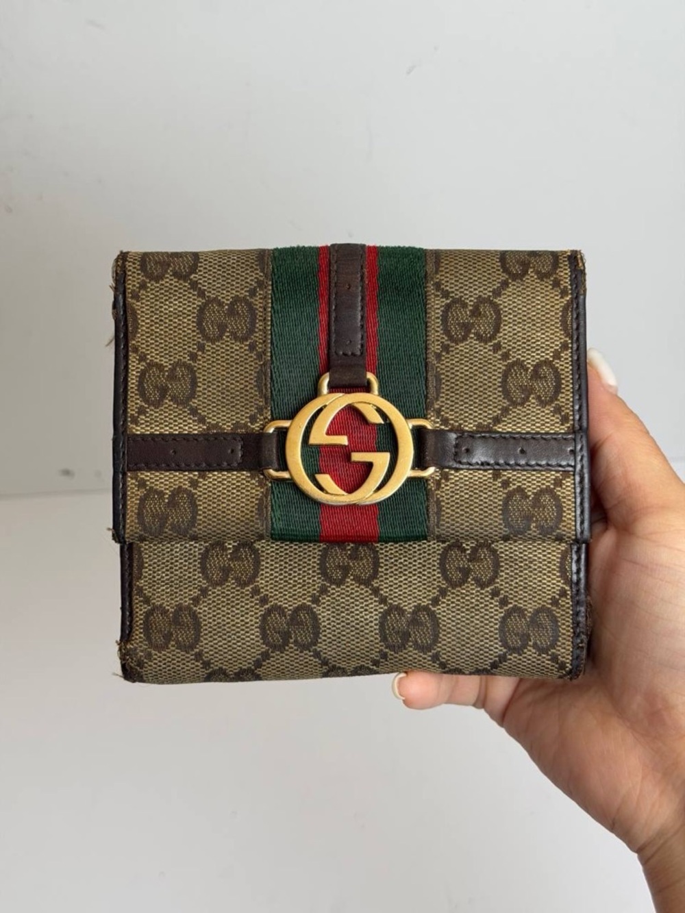 Vintage Gucci Ophidia Interlocking GG Monogram Canvas Wallet